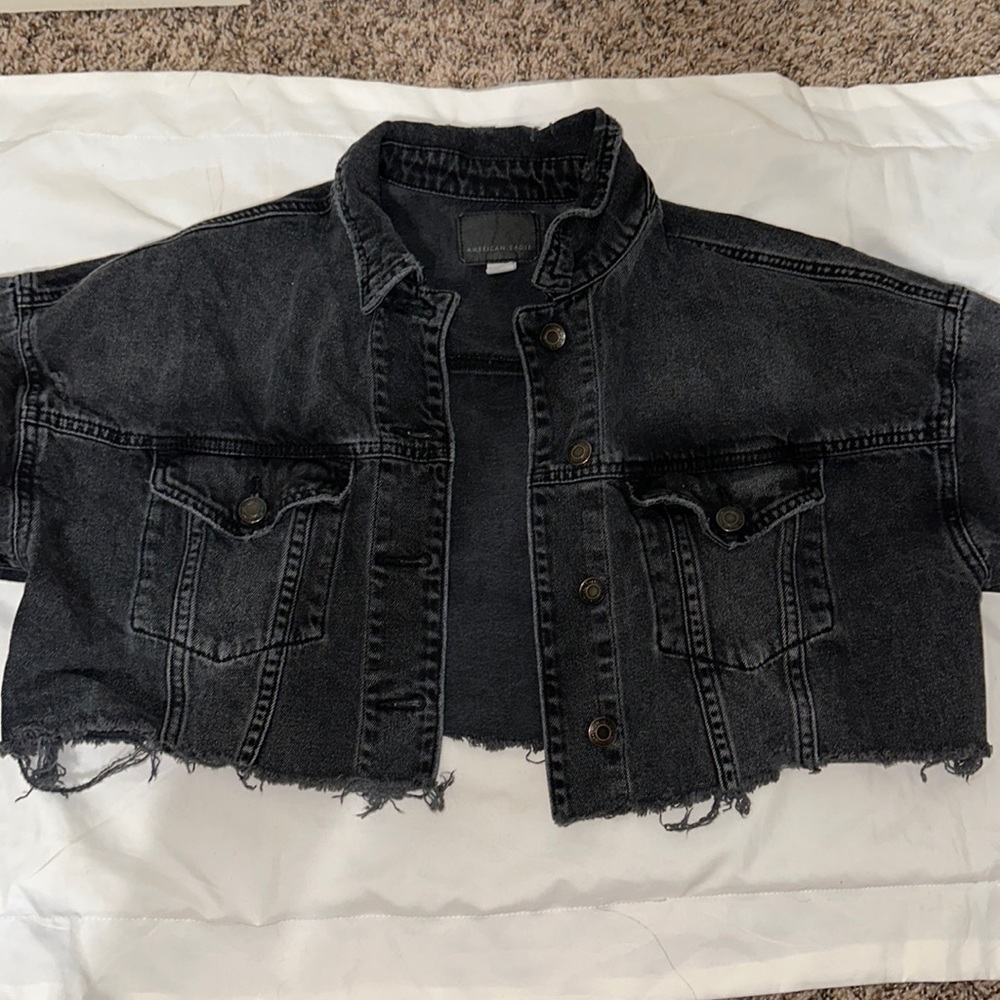 American Eagle Distressed Jean Jacket